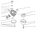 Part Location Diagram of 631024 Tecumseh Shaft, Float